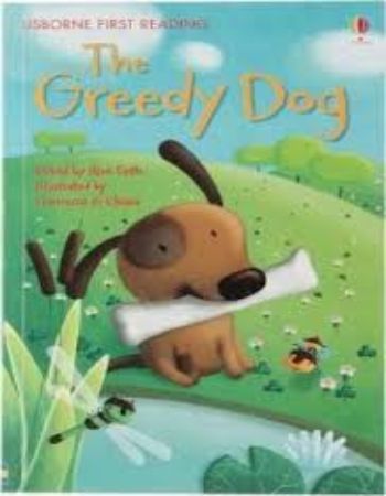 Greedy dog story in english written image