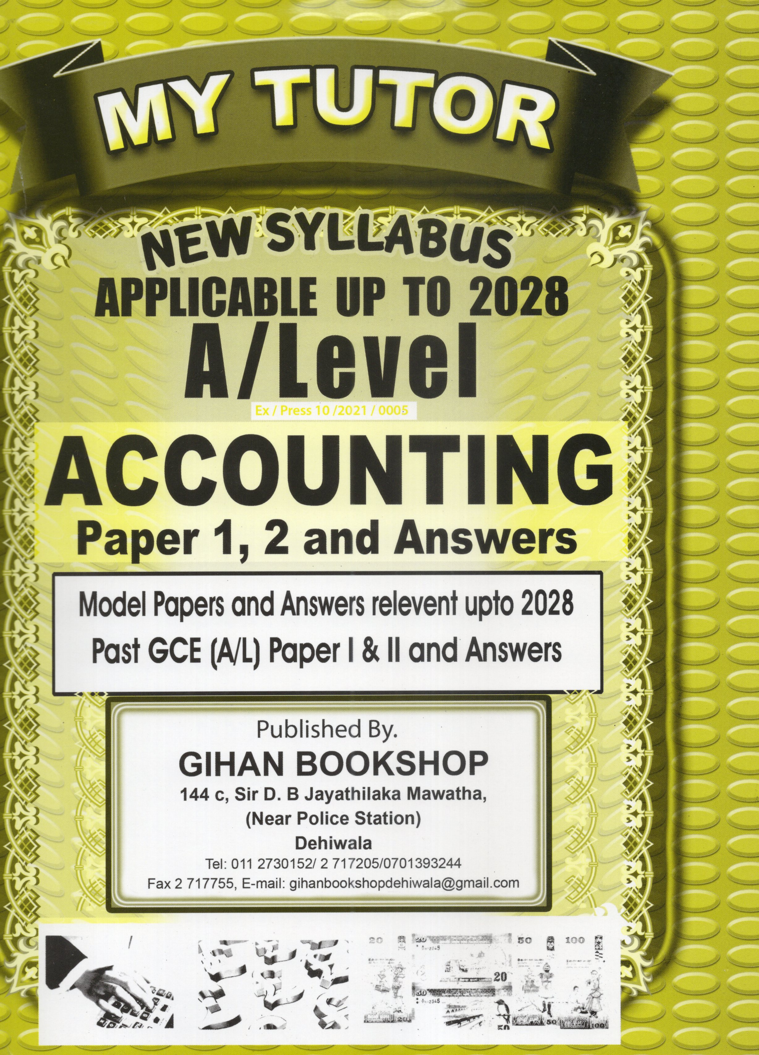 My Tutor A Level Accounting Paper I and II : 2024