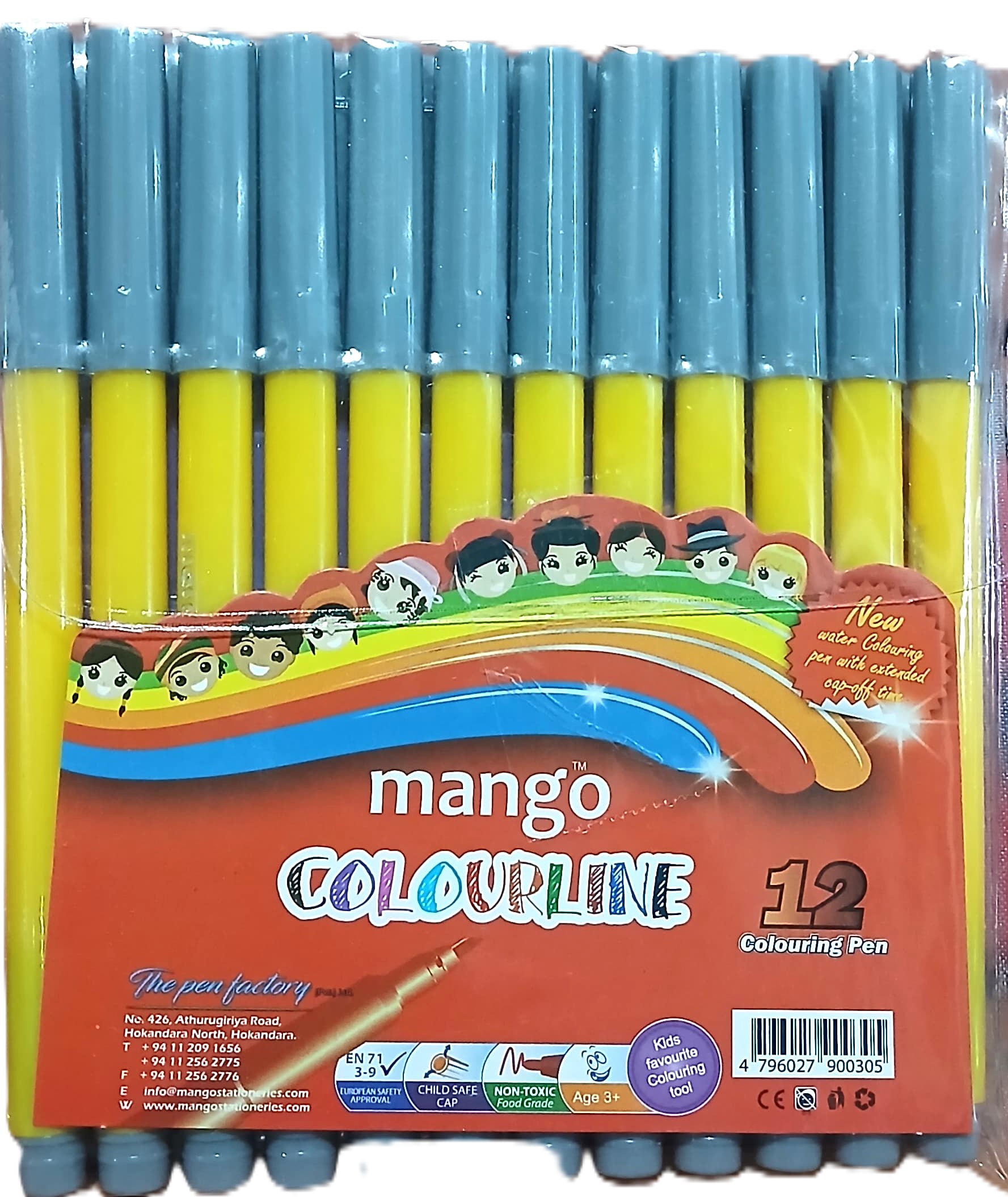 Mango Colour Line Yellow 12Pcs