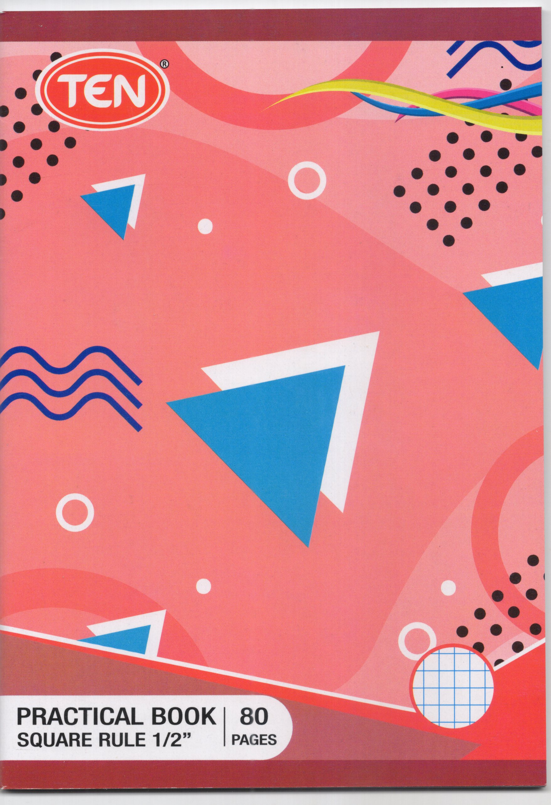 Ten Square Rule 1/2inc 80Pg