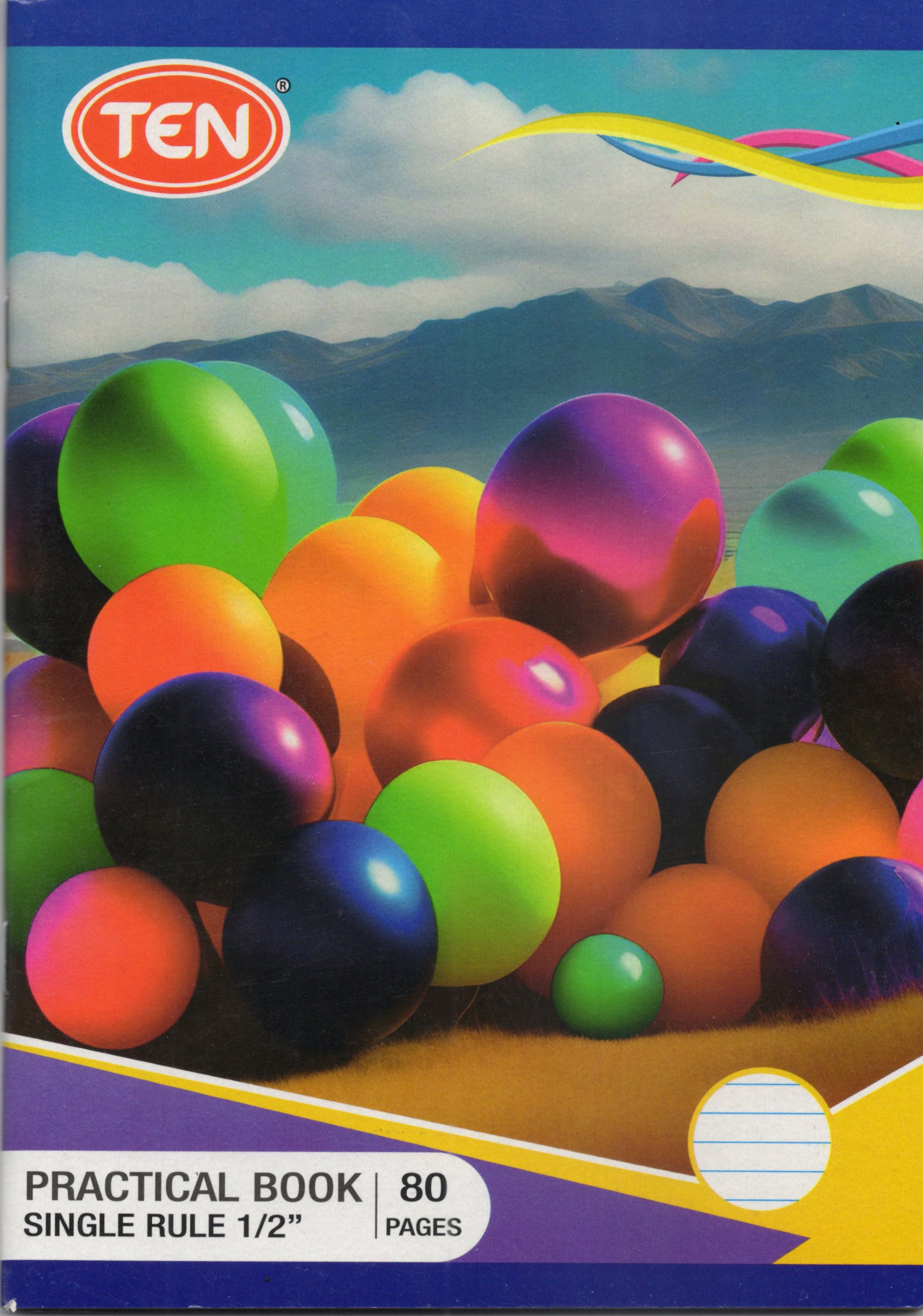 Ten Single Rule 1/2inc 80Pg