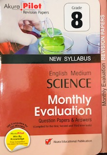 Science Grade 8 : Monthly Evaluation Question papers and Answers