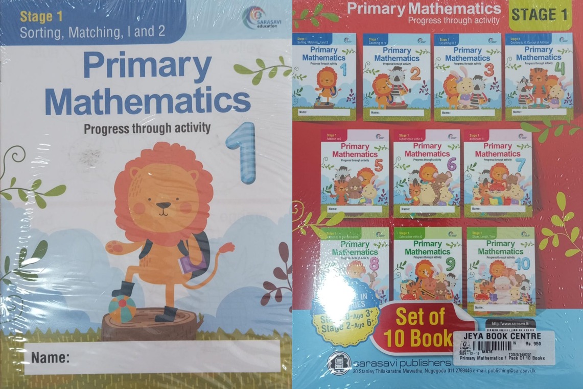 Primary Mathematics 1 Pack Of 10 Books