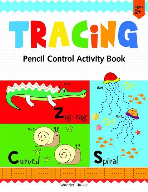 Tracing Pencil Control Activity Book For Kids