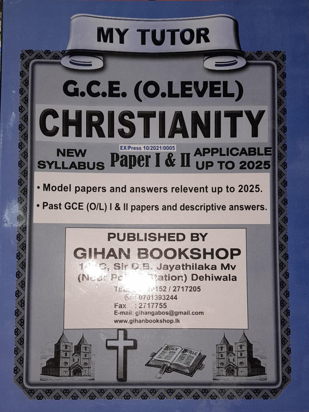 My Tutor O Level Christianity Paper I and II : 2023 (OEB)