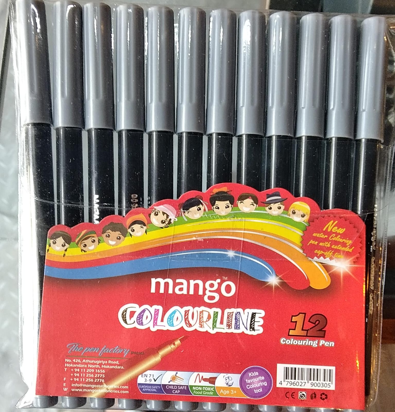 Mango Colour Line Black 12pcs