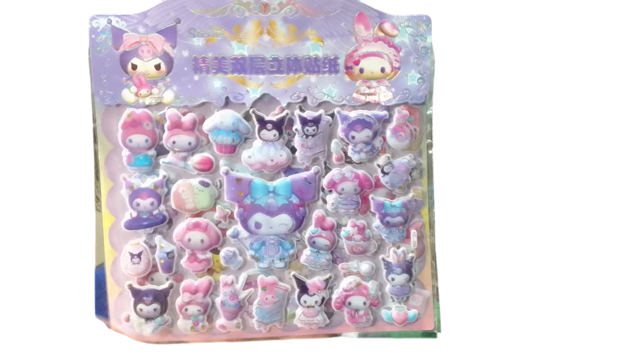 Embossed Stickers 3D with Two Sheets : YD 059