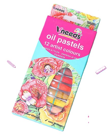 Vneeds 12 Color Oil Pastels