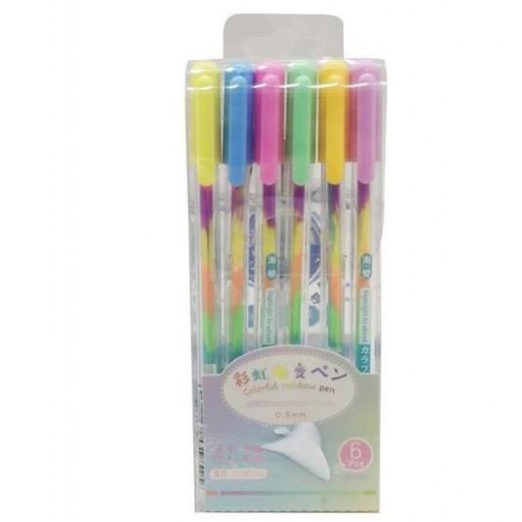 Rainbow Pen 6pcs