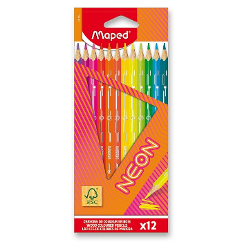 Maped Neon Color Pencils 12pcs