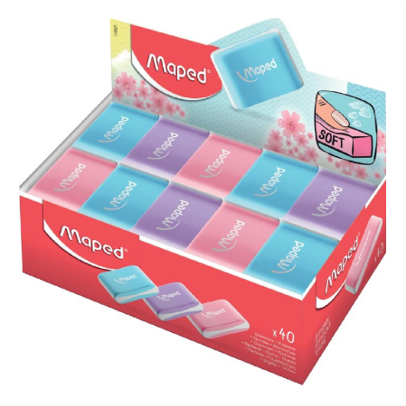 Maped Essential Soft Eraser : Pastel
