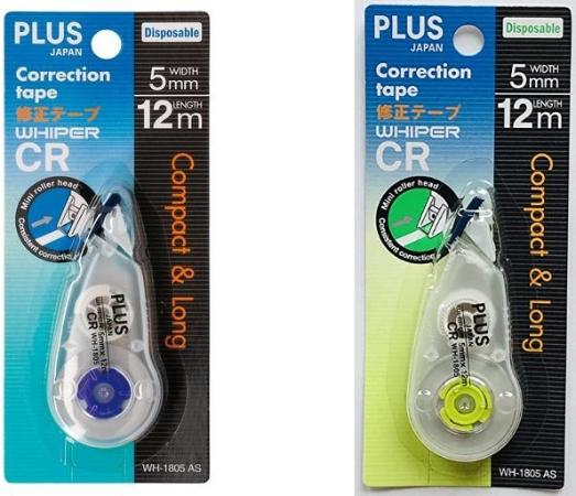 Plus Correction Tape Whiper CR Disposable 5mmX12m