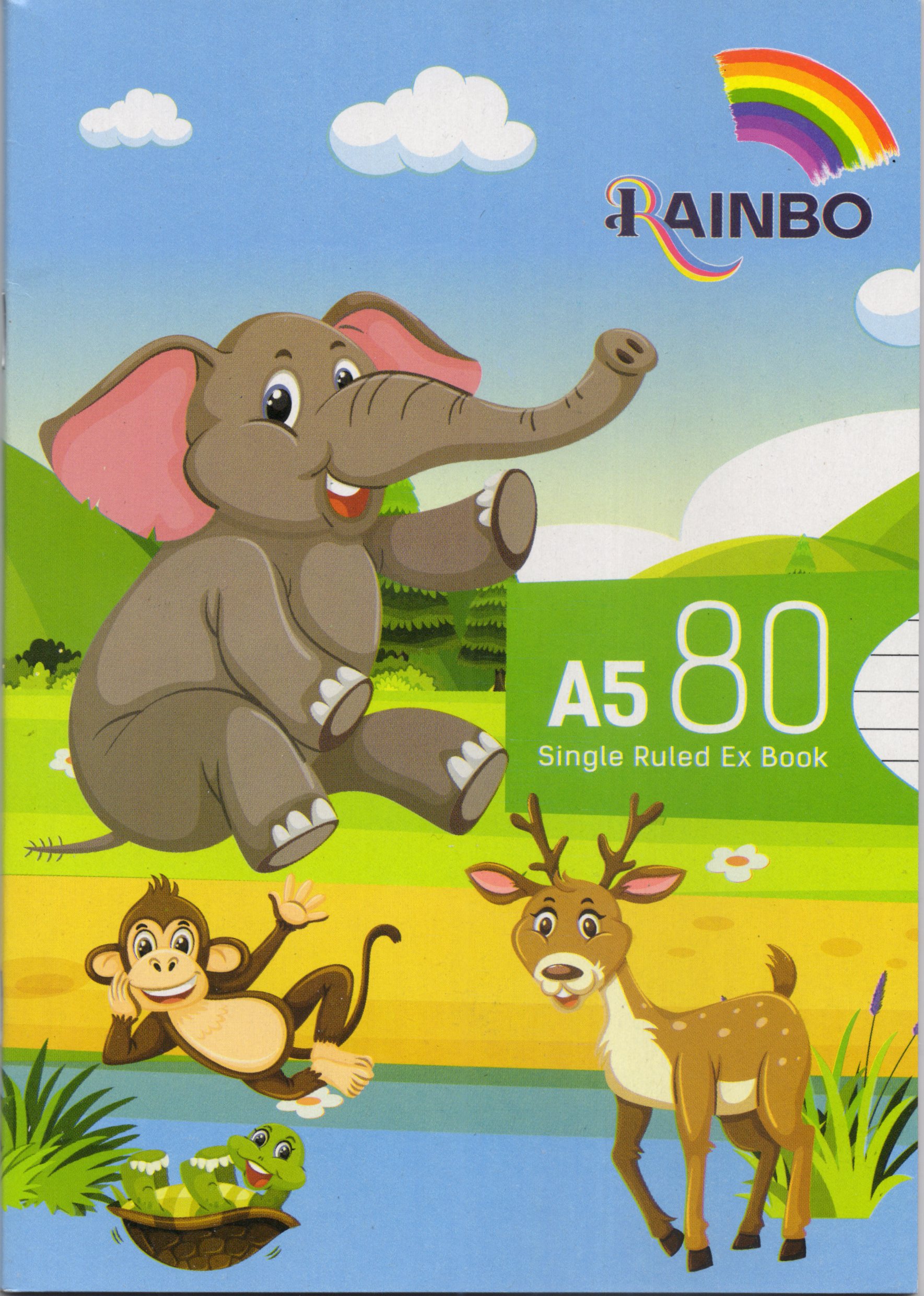Rainbo Single Rule 80Pg
