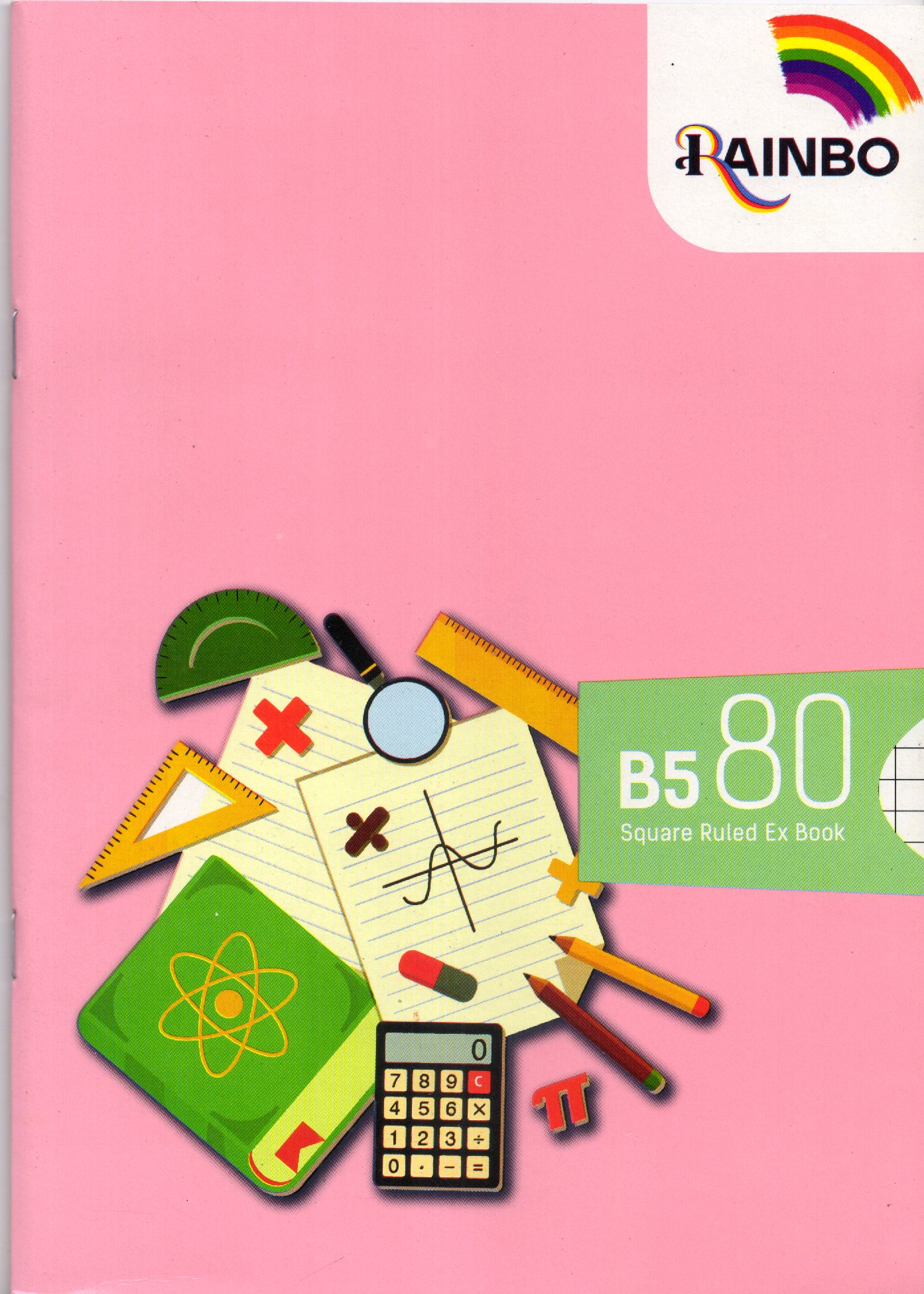 Rainbo B5 Square Rule 80Pg