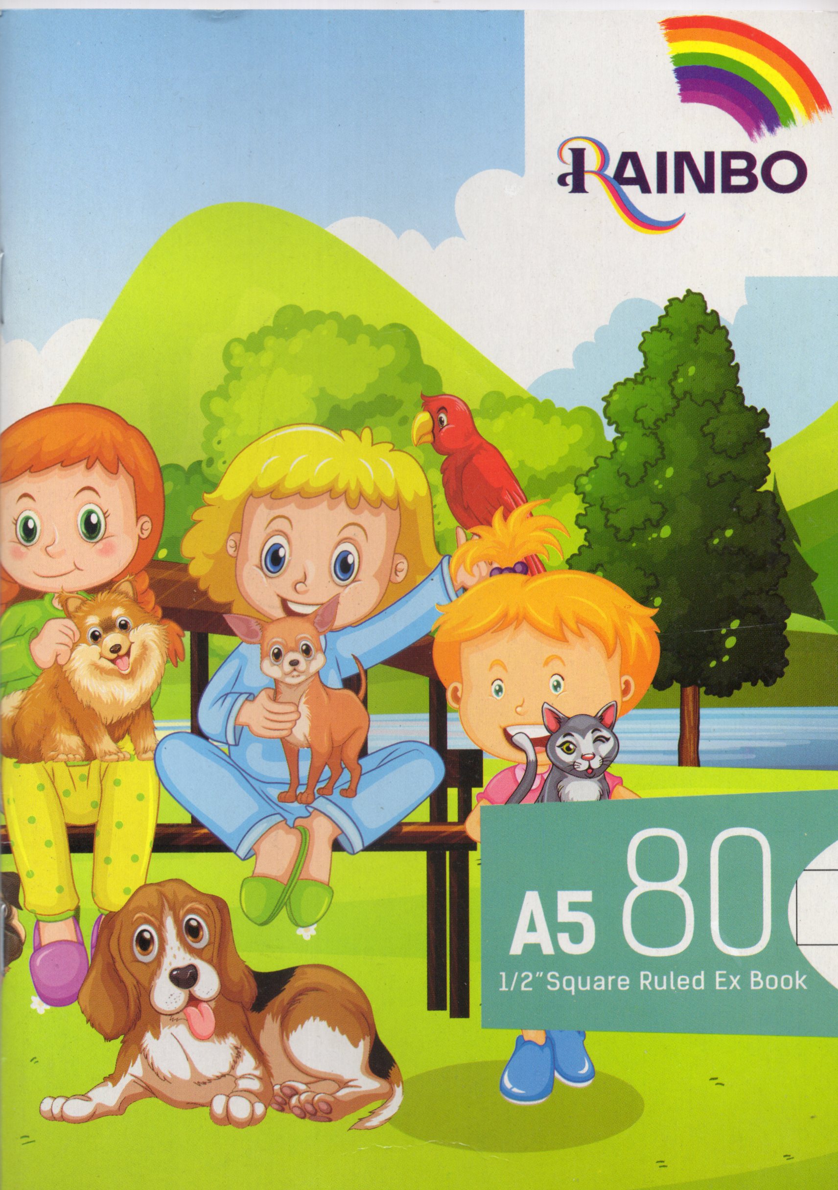Rainbo Square Rule 1/2inc 80Pg
