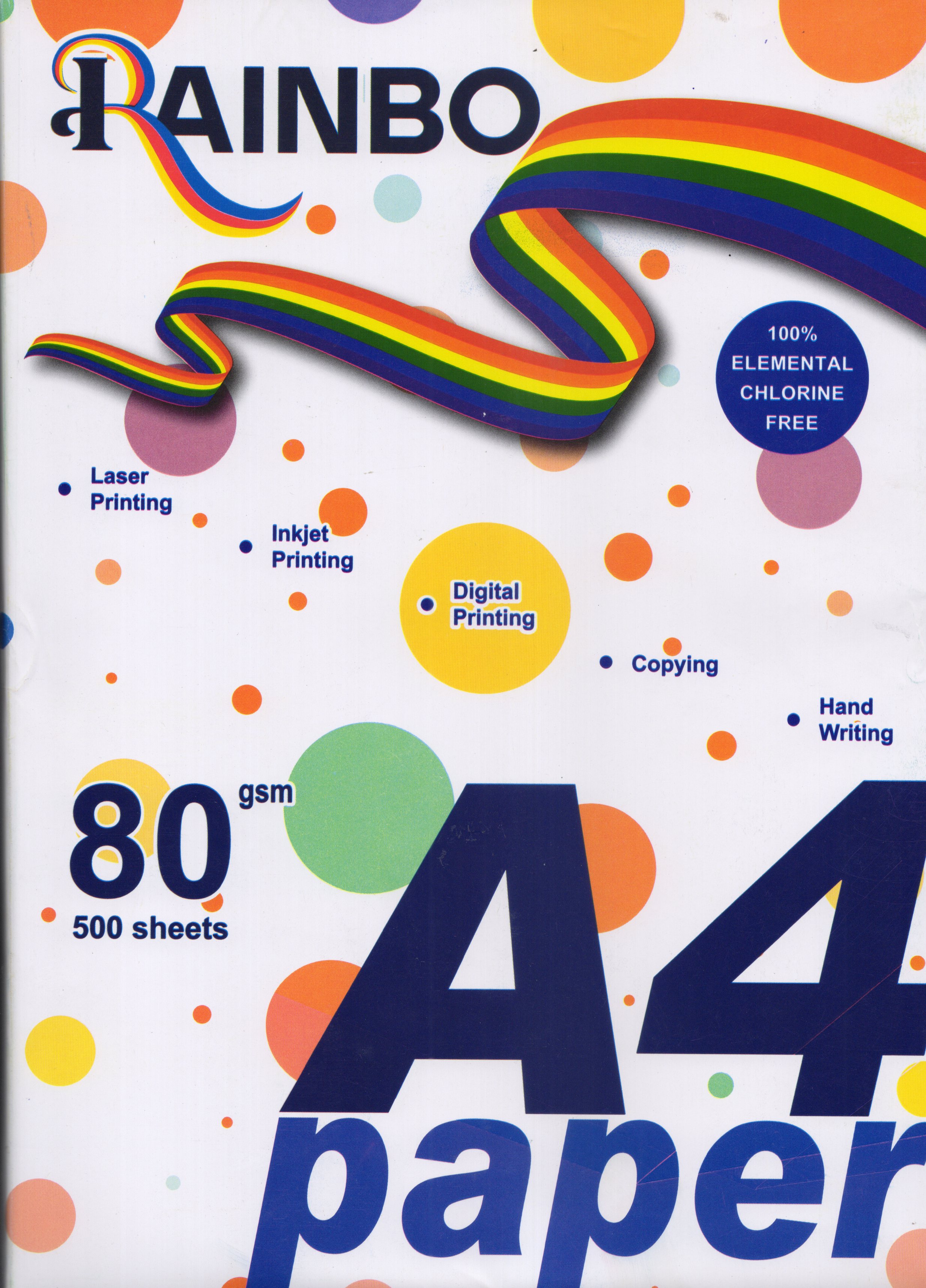 Rainbo A4 80gsm Photo Copy Paper