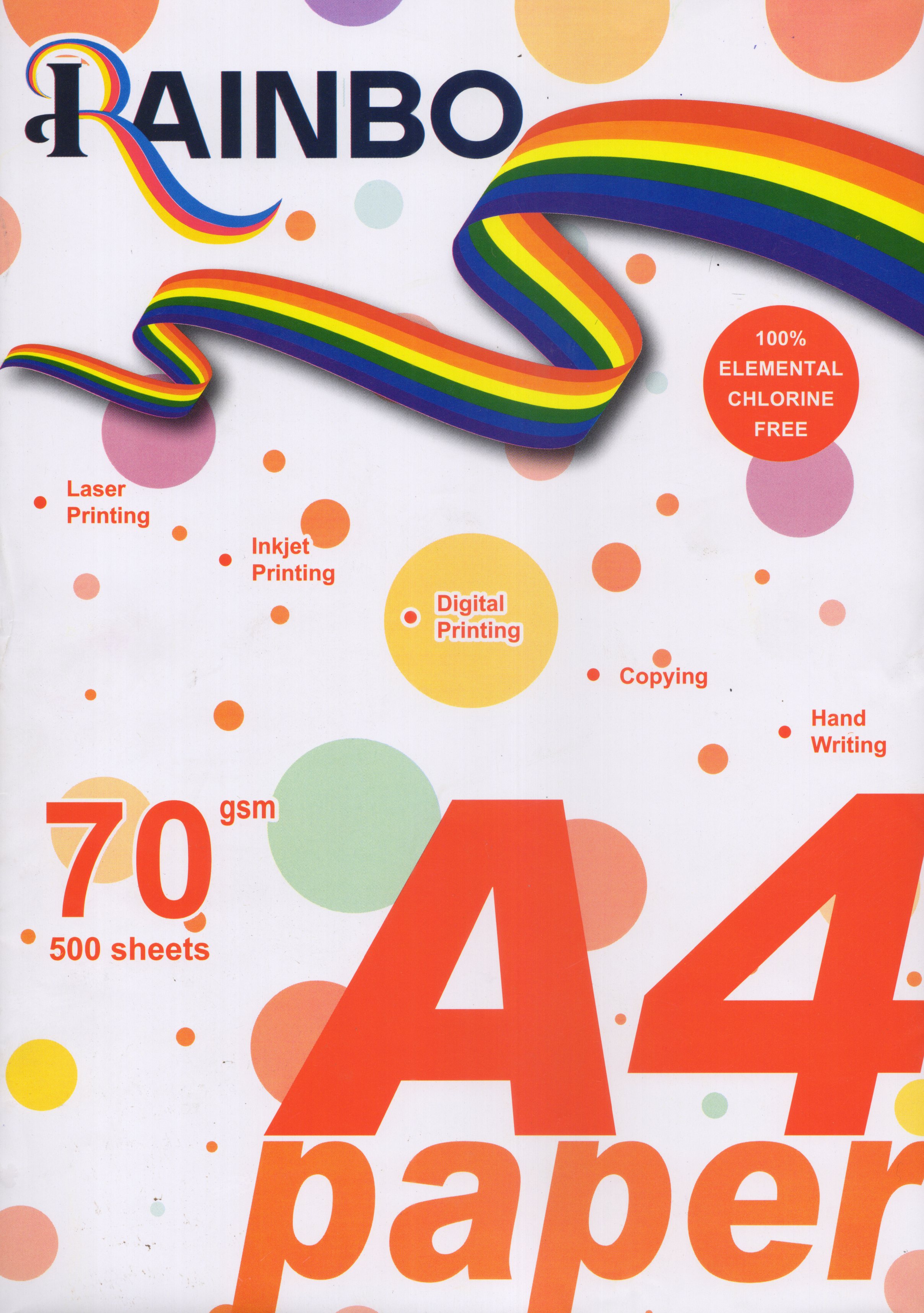 Rainbo A4 70gsm Photo Copy Paper