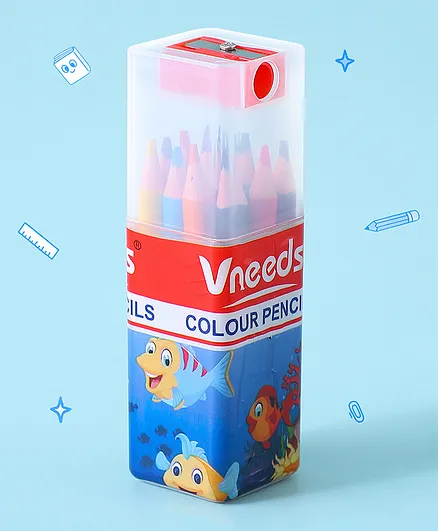 Vneeds 12 Color Pencils with Sharpener : 7012D