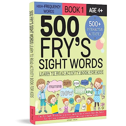 500 Frys Sight Words: Learn To Read Activity Book For Kids