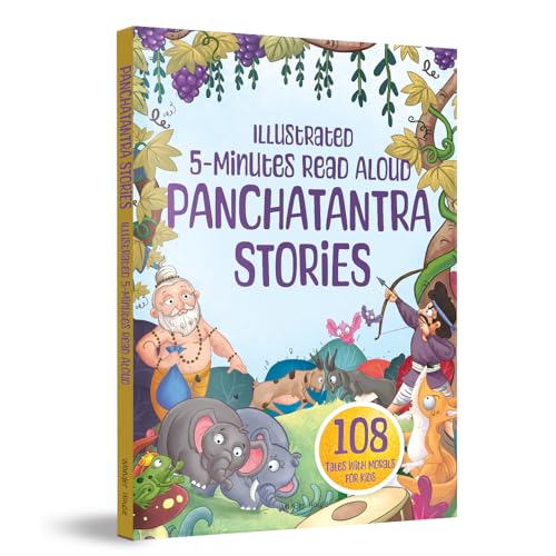 Illustrated 5 Minutes Read Aloud Panchatantra Stories : 108 Moral Stories for Kids