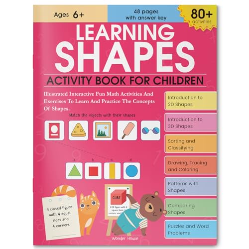 Learning Shapes Activity Book For Children