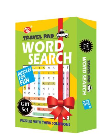 Travel Pad word Search Box Set : 8 Pads