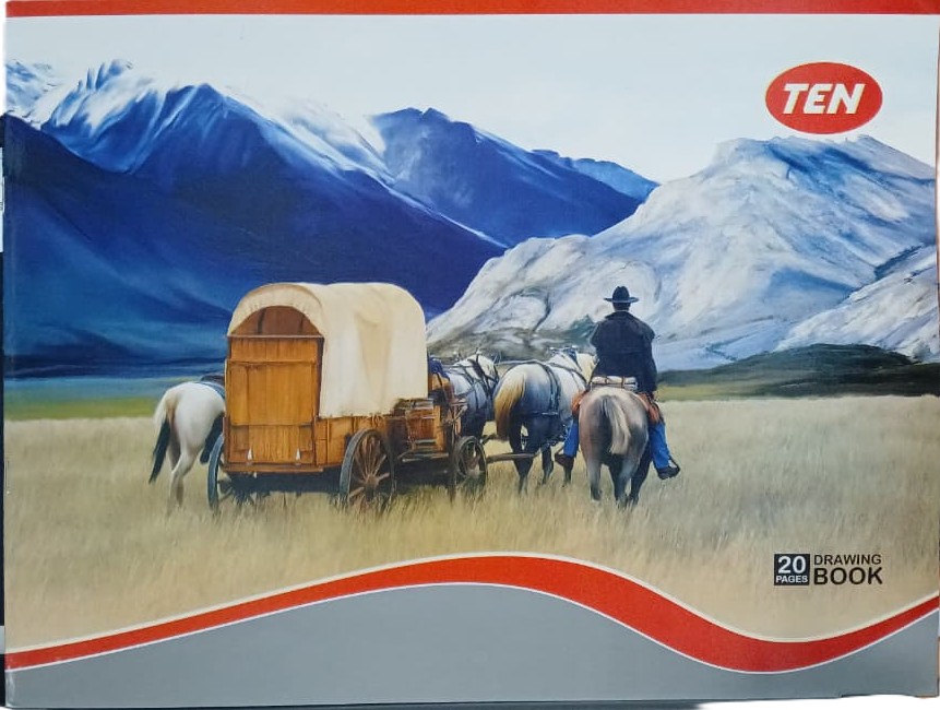 Ten Large Drawing Book 20Pg