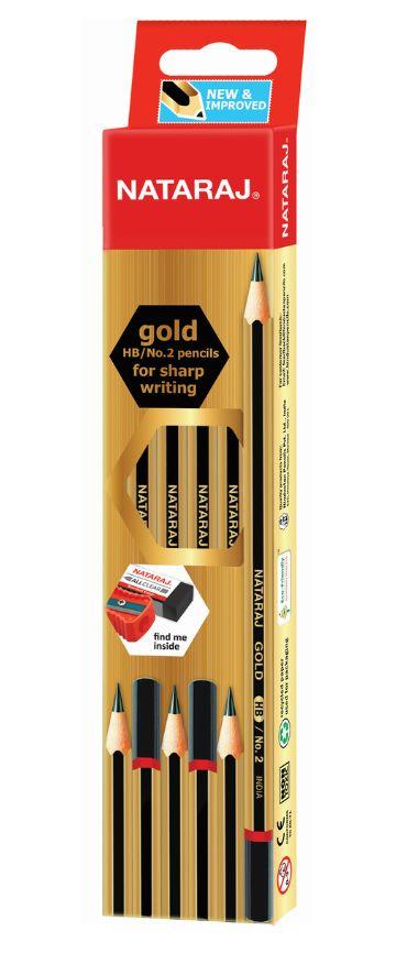 Nataraj Gold HB Pencil 12pcs