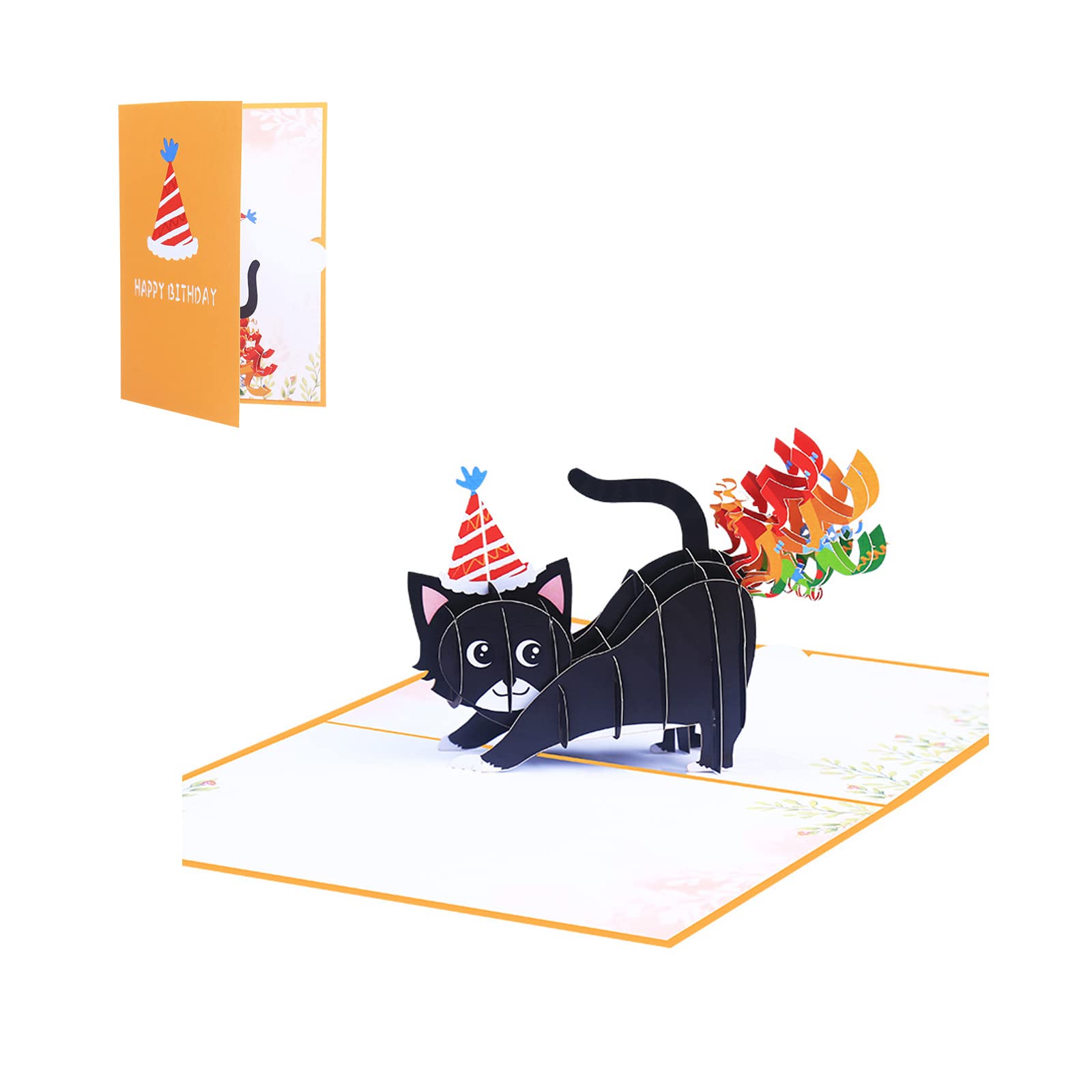 Cats 3D Pop Up Greeting Card With Envelope