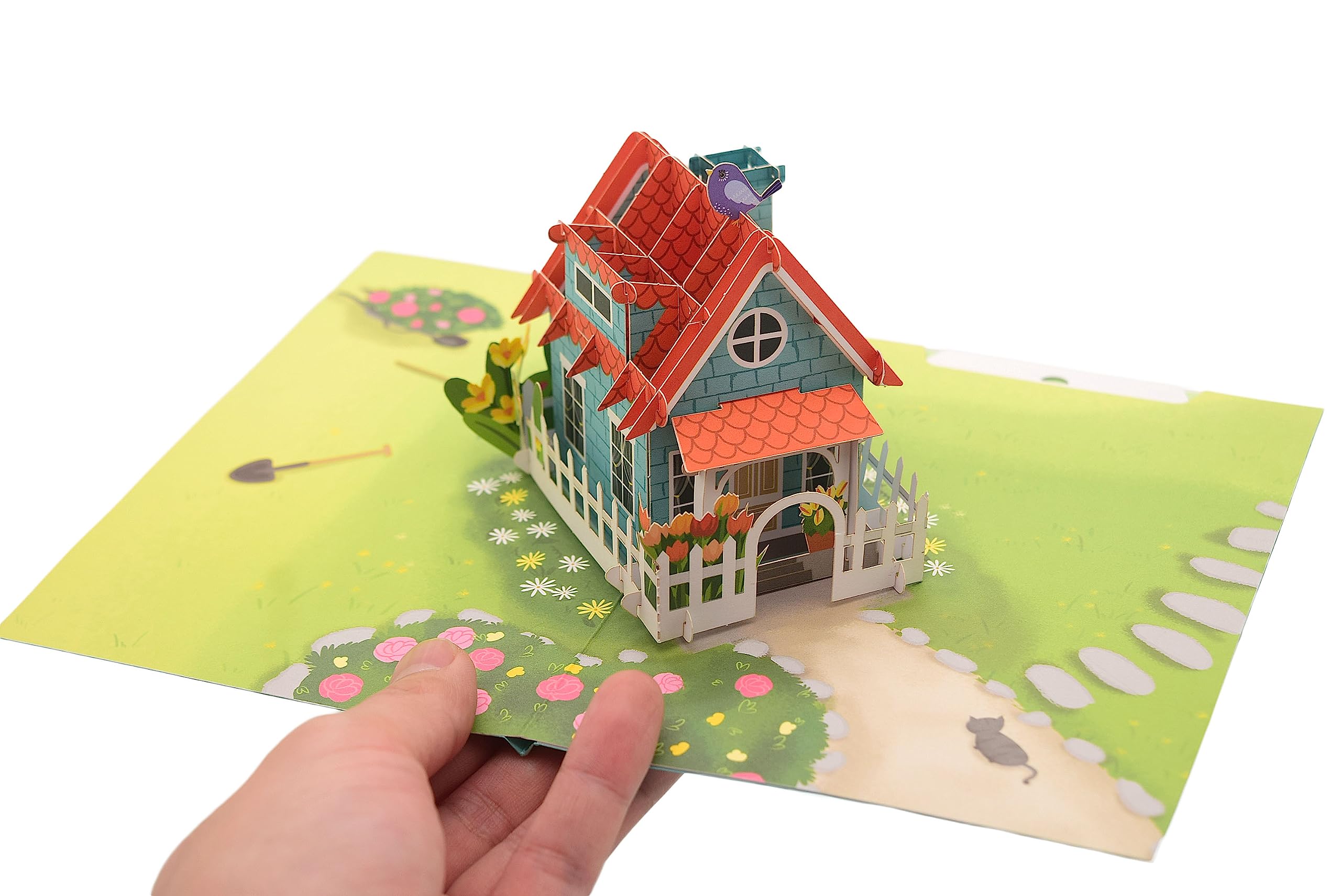 New Home 3D Pop Up Greeting Card With Envelope