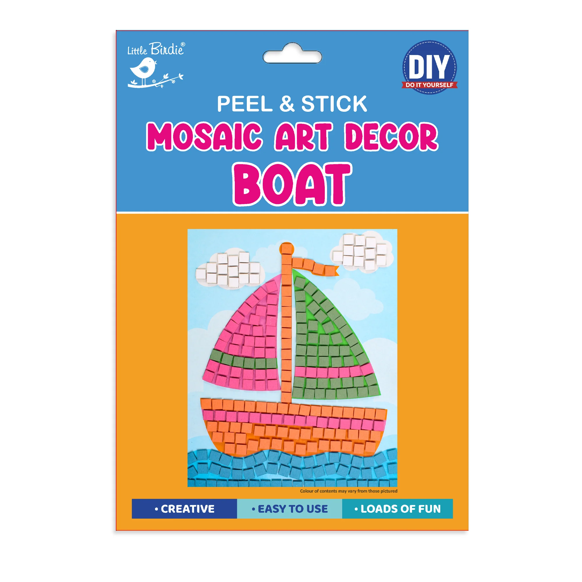 Peel And Stick Mosaic Art Decor Sail Boat