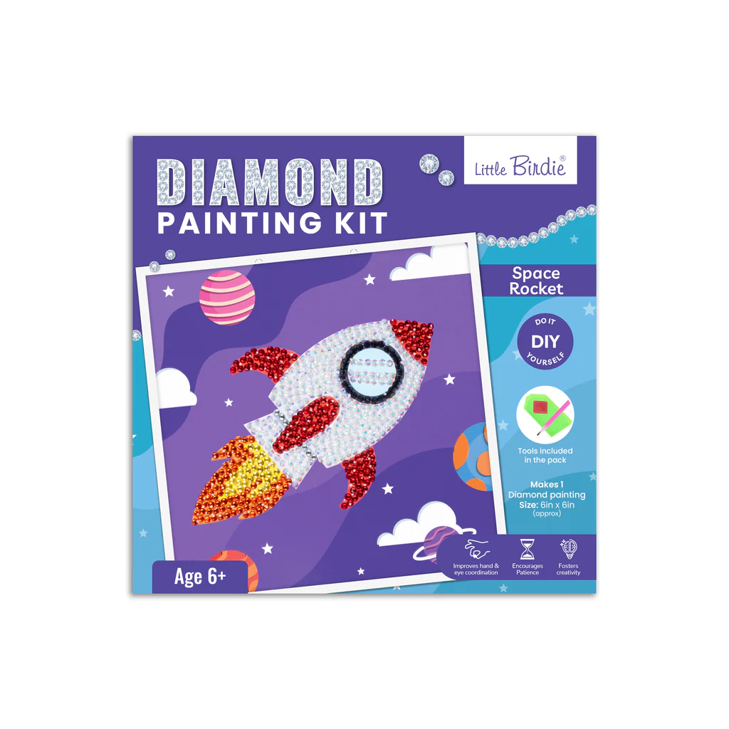 DIY Diamond Painting Kit Space Rocket