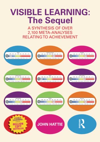 Visible Learning : The Sequel: A Synthesis of Over 2100 Meta-Analyses Relating to Achievement