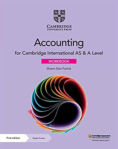 Cambridge International AS and A Level Accounting Workbook with Digital Access 2 Years : 1st Edition