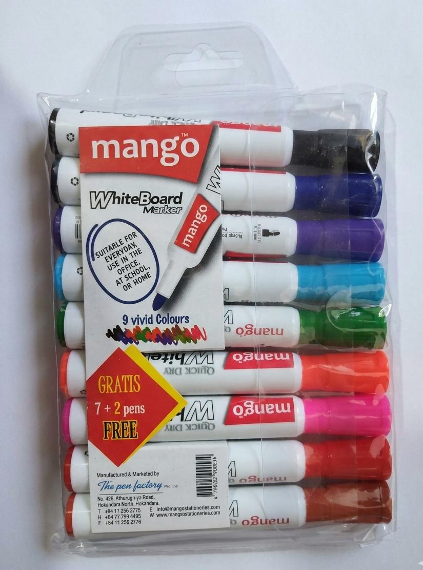 White Board Markers : Teachers 9 color pack