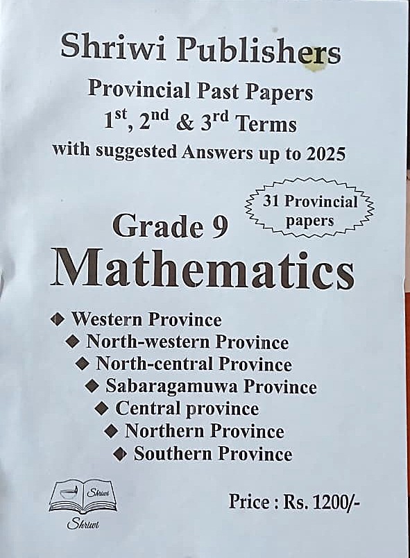 Mathematics Grade 9 : Provincial Past Papers with Answers Up to 2025