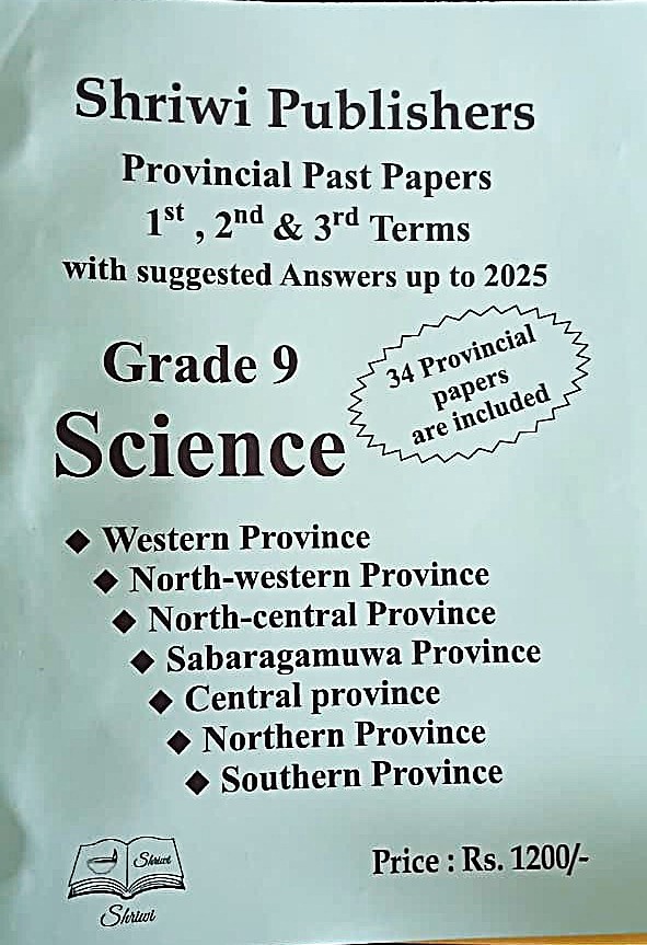 Science Grade 9 : Provincial Past Papers with Answers Upto 2025
