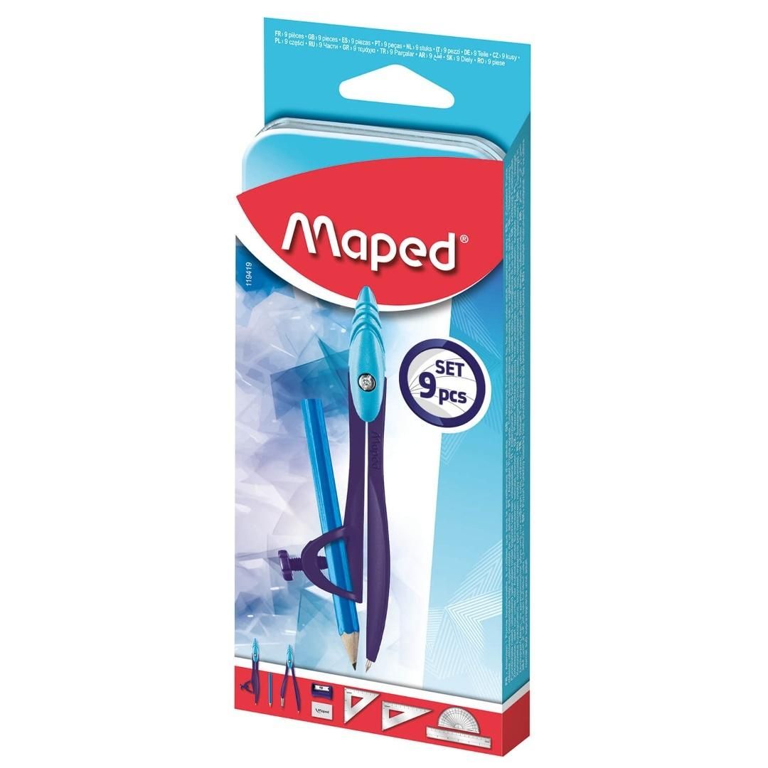 Maped Arctic Math Set Box 9pcs