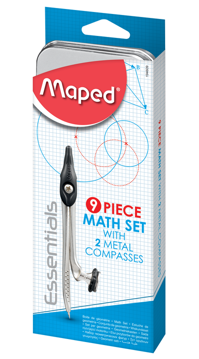 Maped Essentials Math Set Box 9pcs