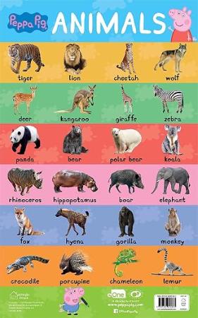 Peppa Pig :  Animals Chart for Children