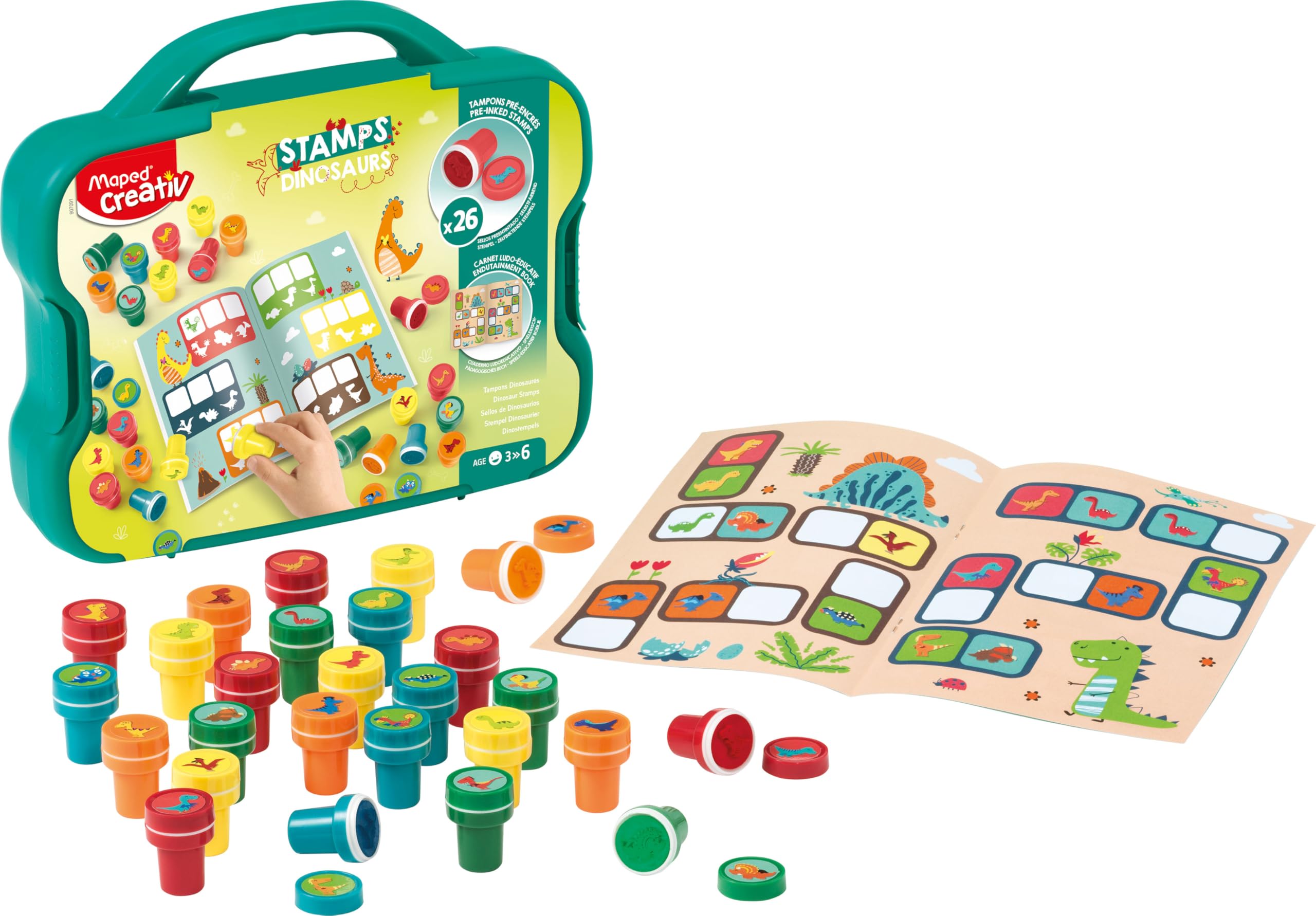Maped Creativ Dinosaures Stamps Set