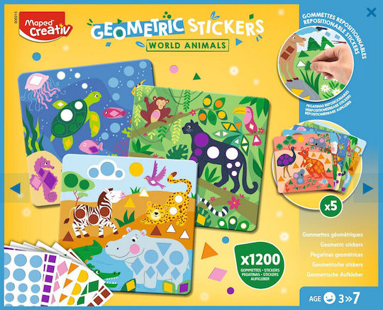 Maped Creativ Geometric World Animals Stickers