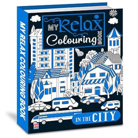 My Relax Colouring Book: Neon Blue Disney Villains Colouring