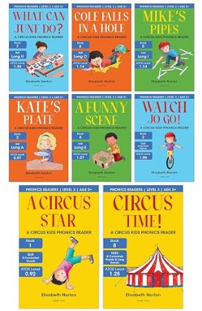 Circus Kids- Phonics Readers Level 3: Box Set: 8 Books