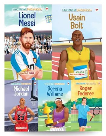 Story Books for Kids - Sports Persons :Set of 5 Books