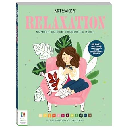 Number Guided Colouring Book: Relaxation