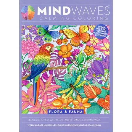 Mind Waves Calming Coloring: Flora and Fauna