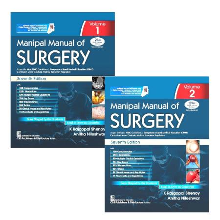 Manipal Manual of Surgery : Set of 2 Volumes : 7th Edition