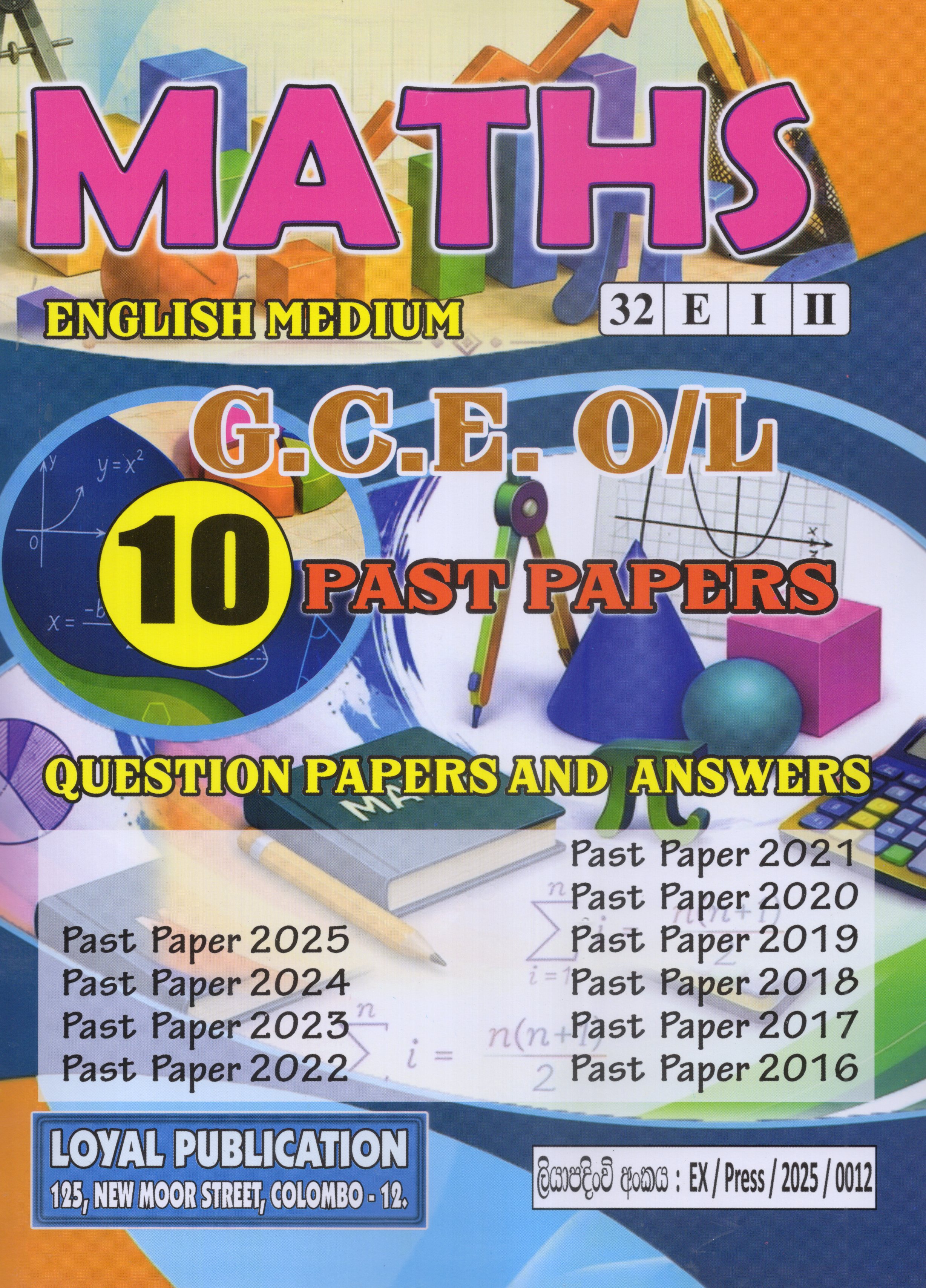 O Level Past Papers Maths : 2016 - 2025